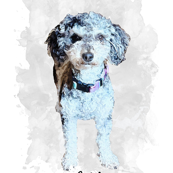 Pet Portrait - Watercolor - Digital Download