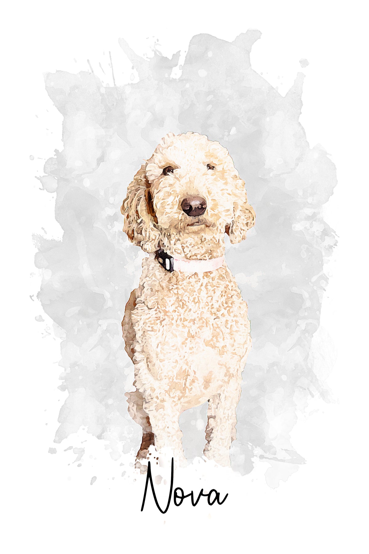 Pet Portrait - Watercolor - Digital Download